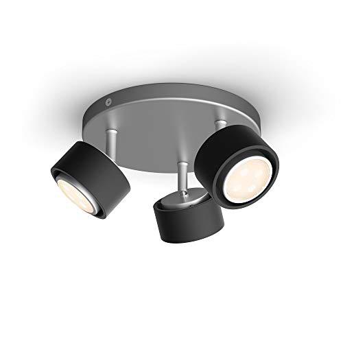Philips myLiving 3 focos Ferano LED negros en metal
