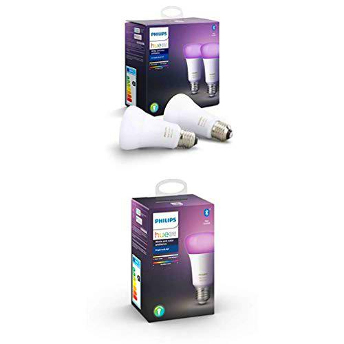 Philips Hue White and Color Ambiance Pack 4 bombillas LED inteligentes E27