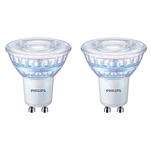 Philips - Bombilla LED cristal 35W GU10 reproducción cromática 90 luz blanca cálida 36º apertura 