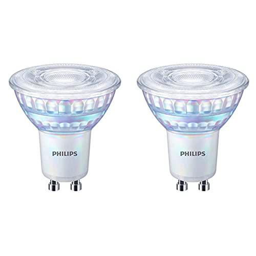 Philips - Bombilla LED cristal 35W GU10 reproducción cromática 90 luz blanca cálida 36º apertura 