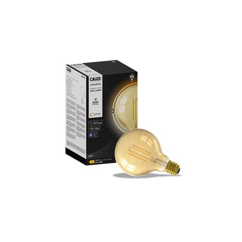 CALEX Smart Home - Bombilla LED con filamento dorado G95 E27 220-240V 7W 806lm 1800-3000K goud
