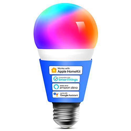 Meross Bombilla LED Multicolor, Inteligente, WiFi, Regulable