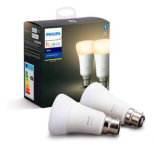 Philips Hue - Juego de 2 bombillas LED compatibles con Bluetooth