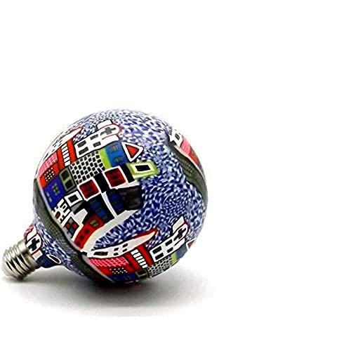 F-Bright Led Bombilla Decorativa LED en Silicona Diseño Edificios de Colores