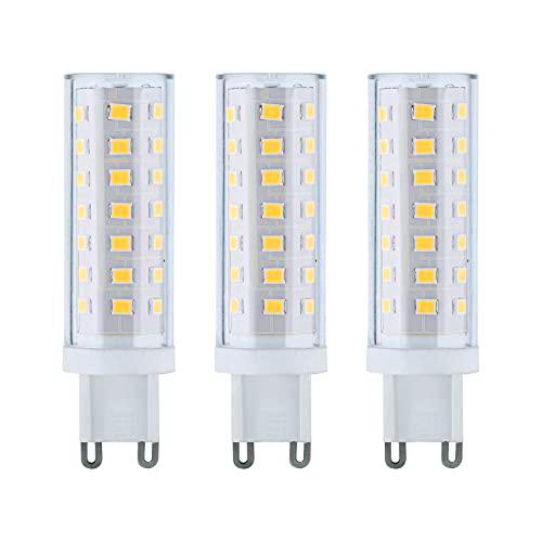 Paulmann Juego de 3 bombillas LED 28801, casquillo de patillas de color blanco neutro