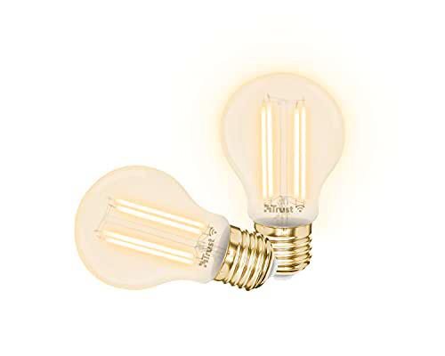 Trust Smart Home - Bombillas LED conectadas con filamento de luz ambiental E27