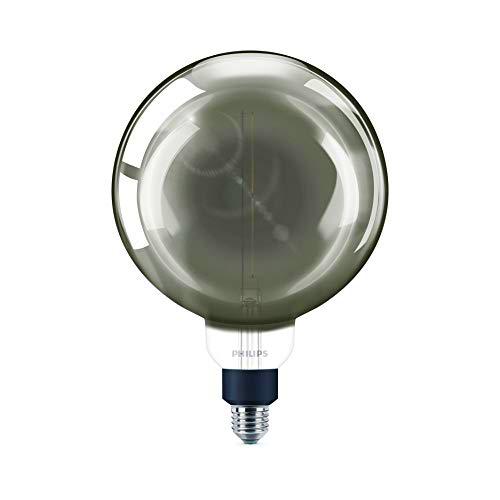 Philips 8718696815069 bombilla LED globo ahumada, de filamento efecto vintage