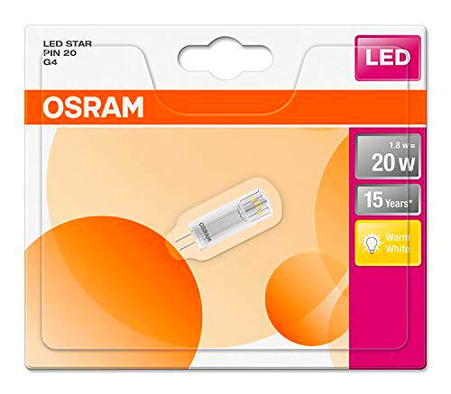 Osram 811980 Bombilla LED G4, Blanco, 9