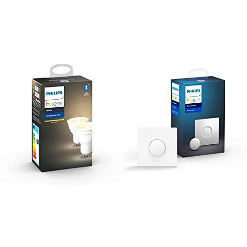 Philips Hue White - Paquete de 2 bombillas LED inteligentes GU10