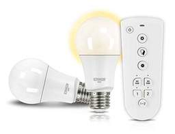 SCHWAIGER - ALSET100- Juego de bombillas LED (E27) como luz de salón regulable Smart Home